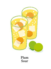 梅のサワーグラス