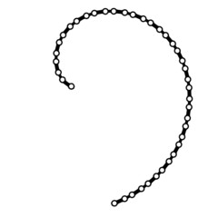 Naklejka premium Loose Bicycle Chain