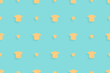 Bright background from a shirt. Short sleeve shirts seamless pattern.