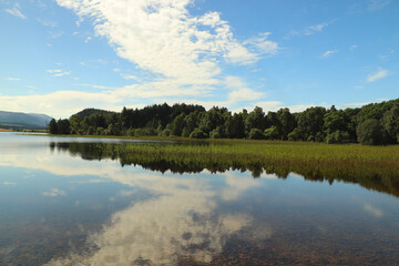Paddling in Loch Pityoulish in the summer