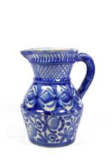 Vintage Cup or Jar Vase On A White Background for Decoration