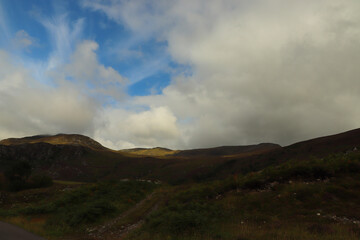 Fototapeta na wymiar Winding path through Glen Strathfarrar 