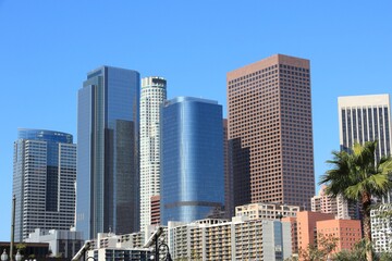Fototapeta na wymiar Los Angeles urban skyline