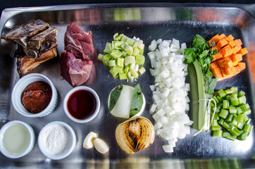 Gastronomie, mise en place, restaurant, preparation, cuisine