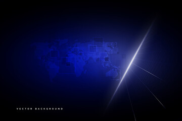 Abstract technology background Hi-tech communication concept futuristic digital innovation background for global web, connection, science. Vector illustration