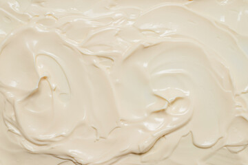 White whipped cream texture.
