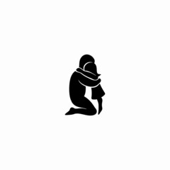 abstract infinity design of a lovely family, 
this logo is suitable for family care or aid foundations
