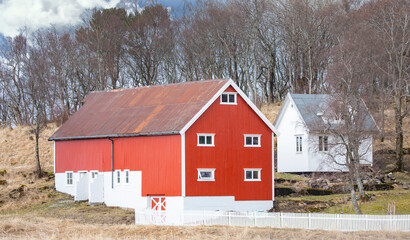 Old farm house/barn in Brønnøysund,Helgeland,Nordland county,Norway,scandinavia,Europe