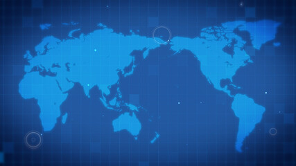 デジタル背景グローバル（青）