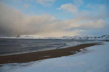 Lake Manasarovar in Western Tibet. According to the Hindu religion, the lake was first created in...
