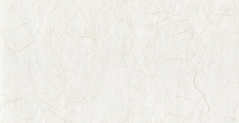 Natural japanese recycled paper texture. Horizontal banner