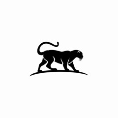 Tiger head silhouette, Vector tiger head, face for retro logos, 
roaring tiger vector illustration,emblems, badges, labels template.