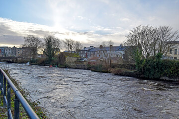 Fototapeta premium Corrid river in the beautiful city of Galway, Ireland