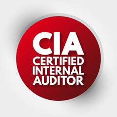 Fototapeta CIA - Certified Internal Auditor acronym, business concept background obraz