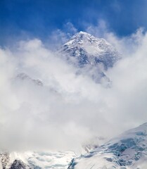 Fototapeta na wymiar Mount Everest from Kala Patthar Nepal Himalaya mouuntain