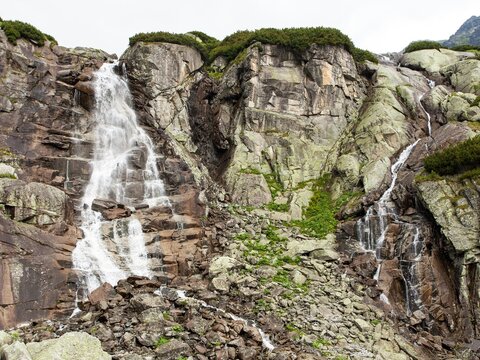 Waterfall Skok or vodopad Skok in High Tatras mountains