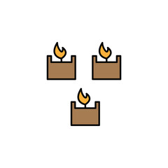 spa candle variant outline icon. Signs and symbols can be used for web, logo, mobile app, UI, UX