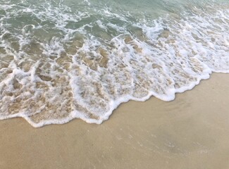 Waves on the beaches of Dubai