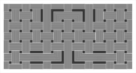 Motif g&eacute;om&eacute;trique de Carr&eacute;s et rectangles