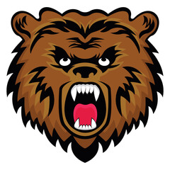 
Download this premium glyph icon of wild tiger mascot

