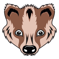 
Download this premium glyph icon of fox face 

