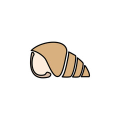 nautilus shell of sea outline icon. Signs and symbols can be used for web, logo, mobile app, UI, UX