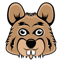 
Download this premium glyph icon of bunny face

