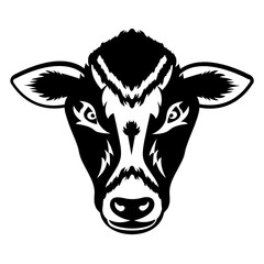 
Download this premium glyph icon of cow face 

