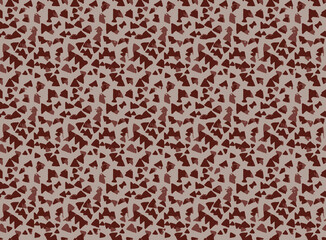 Neutral Colored Irregular Mosaic Textured Seamless Pattern