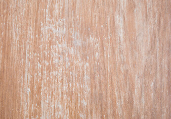 Old brown wooden background with white dye scratch. Real wood texture. Hipster wallpaper.