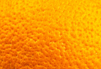 Close up photo of orange peel texture. Oranges ripe fruit background, macro view. .Human skin...