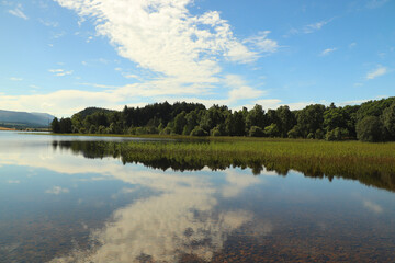 Paddling in Loch Pityoulish in the summer
