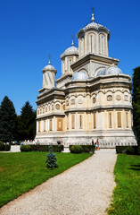 Fototapeta na wymiar View of Curtea de Arges Monastery, Romania, Europe