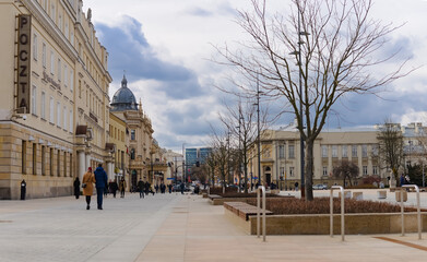 Litewski Square is the main square of Lublin in Poland - obrazy, fototapety, plakaty