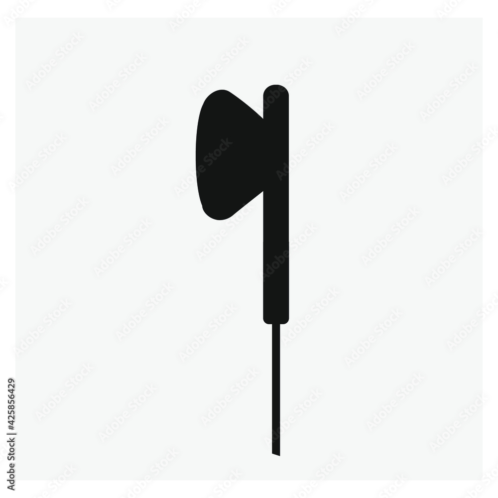 Aufkleber earphones vector icon. editable stroke. linear style sign for use on web design and mobile apps, log