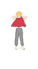 child Changing clothes 