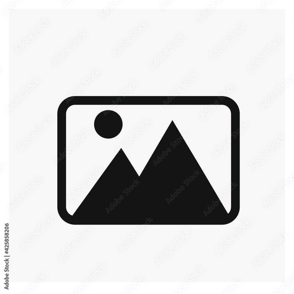 Poster image vector icon. editable stroke. linear style sign for use on web design and mobile apps, logo. s