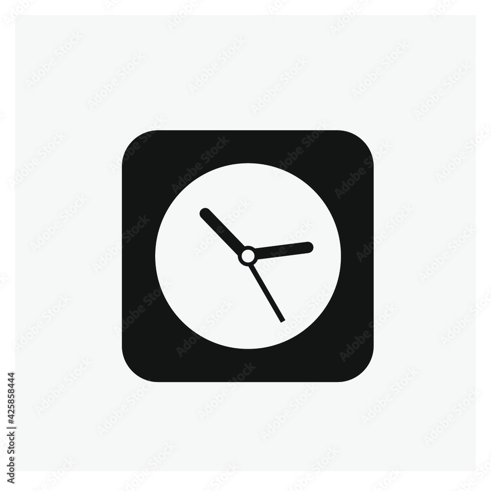 Poster clock vector icon. editable stroke. linear style sign for use on web design and mobile apps, logo. s