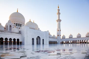 Fototapeten Scheich-Zayed-Moschee Abu Dhabi Vereinigte Arabische Emirate © Melinda Nagy