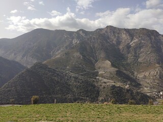 landscape with mountains