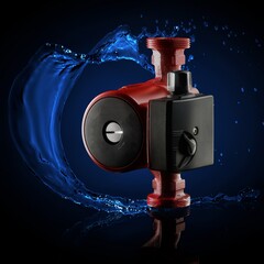circulation water pump for heating and water supply systems. Isolated