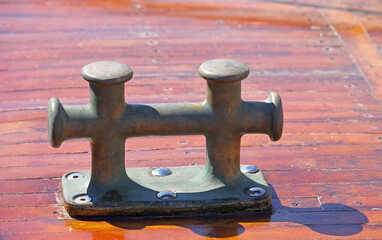 the old brass Bollard