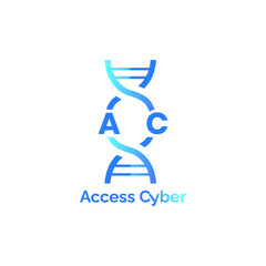 Access Cyber vector Logo Design
