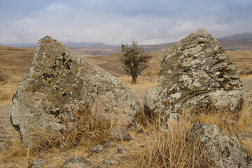 Karahunj (Carahunge) Observatory near the town of Sisian, Armenia