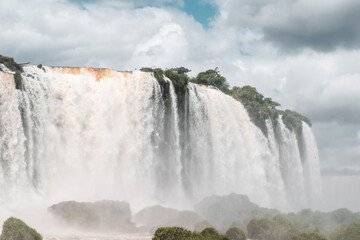 Iguazu Falls waterfall forest tropical 