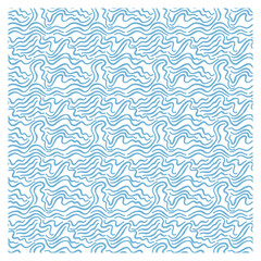 Seamless pattern with blue waves. Repeating texture. Figure for textiles.