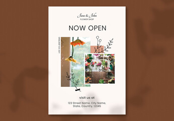 Flower Shop Poster Layout
