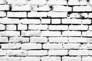 Texture of a brick wall with cracks and scratches which can be used as a background