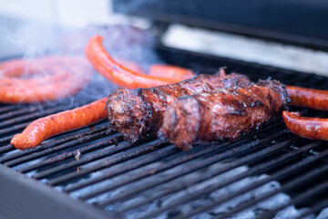 Longaniza y Chistorra en el asador