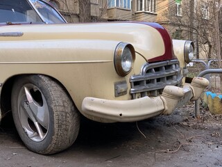 old car in the street